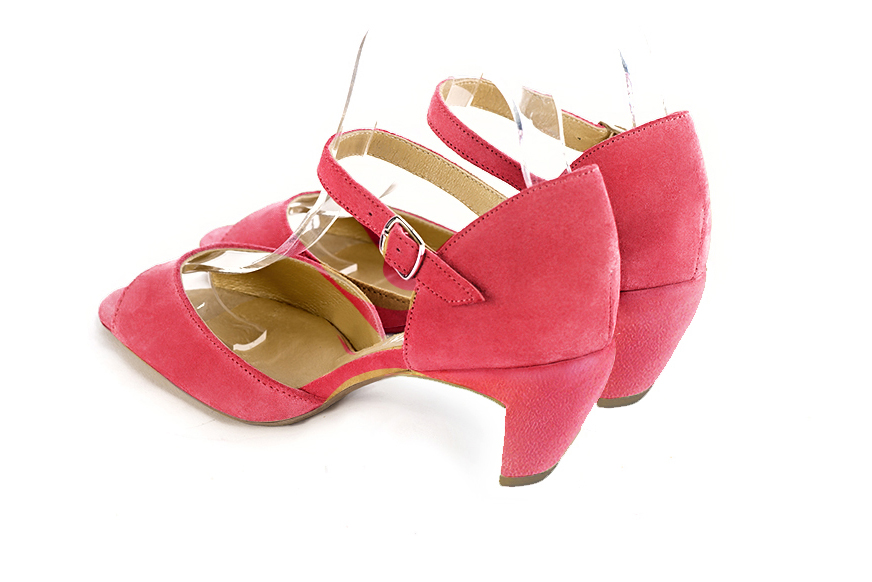 French elegance and refinement for these carnation pink closed back dress sandals, with an instep strap, 
                available in many subtle leather and colour combinations. Practical and elegant, this pretty sandal will be perfect for any occasion.
To be adapted to your needs and desires.  
                Matching clutches for parties, ceremonies and weddings.   
                You can customize these sandals to perfectly match your tastes or needs, and have a unique model.  
                Choice of leathers, colours, knots and heels. 
                Wide range of materials and shades carefully chosen.  
                Rich collection of flat, low, mid and high heels.  
                Small and large shoe sizes - Florence KOOIJMAN